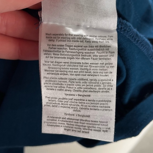 JEAN PASCALE  |  Blue Short Sleeve Logo T-Shirt - Picture 6 of 8